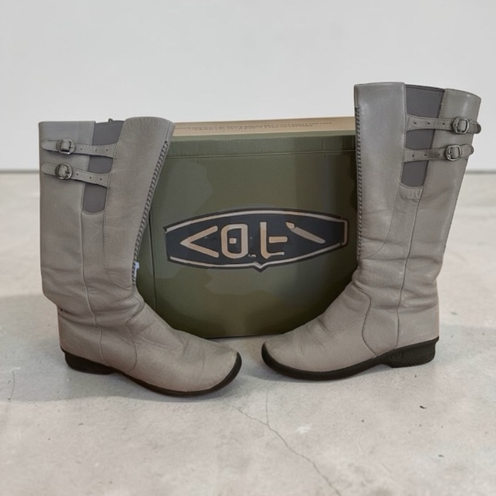Keen Leather Gray Riding Boots